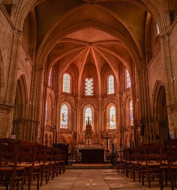Visite de la collégiale Saint-Marcel