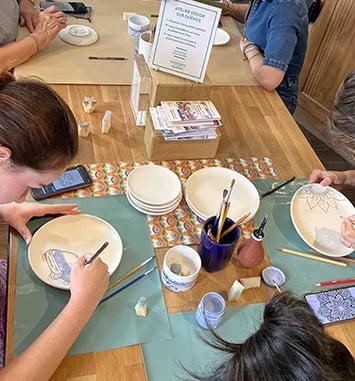 Ateliers décor sur faïence