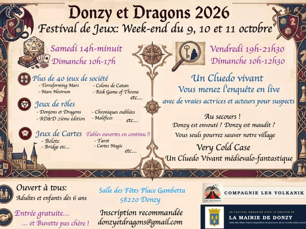 Donzy et Dragons, Le festival de jeux