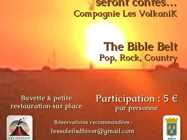 Les Soleils d'Hiver : Et Donzy et la Nièvre seront contés, The Bible Belt